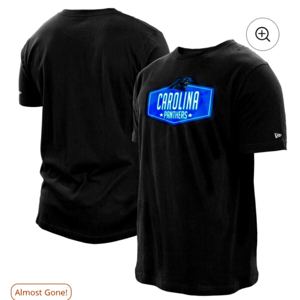 New Era NFL Men's Carolina Panthers Draft Logo Short Sleeve T-Shirt NEW 🔥XL